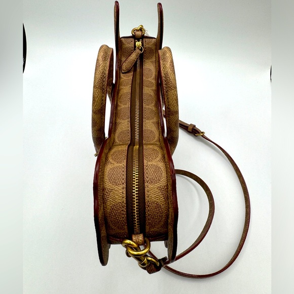 Coach Rexy Bag In Signature Canvas Imported With Keychain - Picture 8 of 16